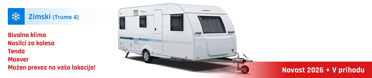 Najem počitniške prikolice Adria Aviva 563 PT